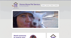 Desktop Screenshot of homealonepetservice.com